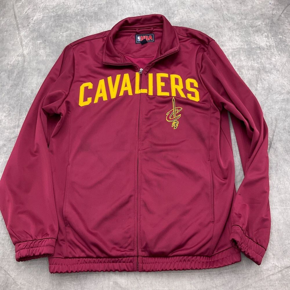 G-III NBA‎ Jacket Men Medium Burgundy Gold CAVALIERS Cleveland Full Zip Track